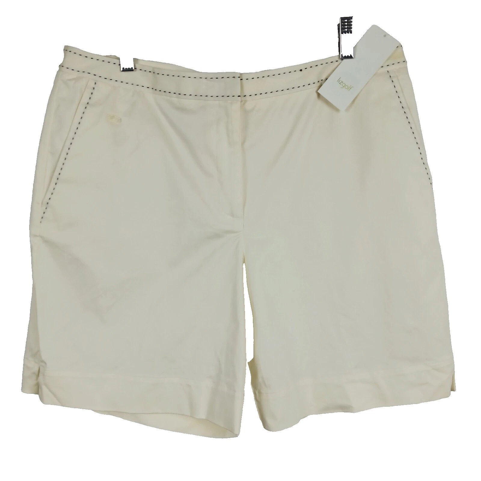 Pantalones cortos de algodón blanco Liz Claiborne para Mujeres
