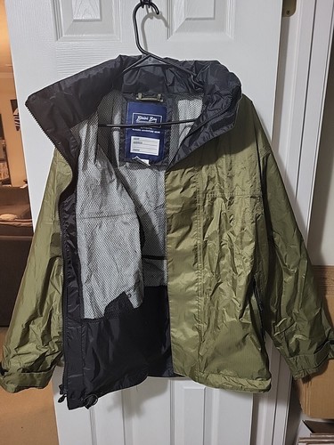 Bimini Bay Authentic Rugged Adventure Gear Waterproof Coat Size Large Green