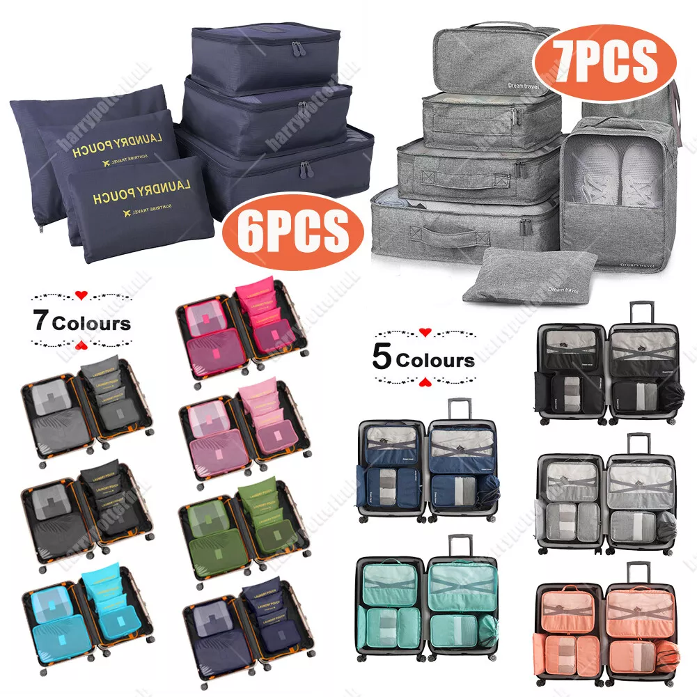 Cubes d'emballage Compression Set 7 pièces, sacs d'emballage, compression  pour sac à