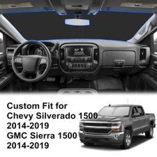 For 2014-2019 GMC Sierra 1500 Front Windshield Sun Shade Foldable Block UV Cover