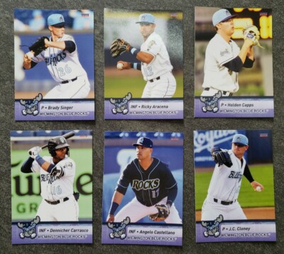 2019 Wilmington BlueRocks SINGLE CARDS - CHOOSE YOUR PLAYER (MELENDEZ, SINGER)