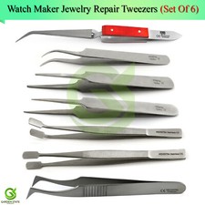 Craft Jewelry Watch Repair Tools Electronic Anti Static Maintenance Tweezers Set