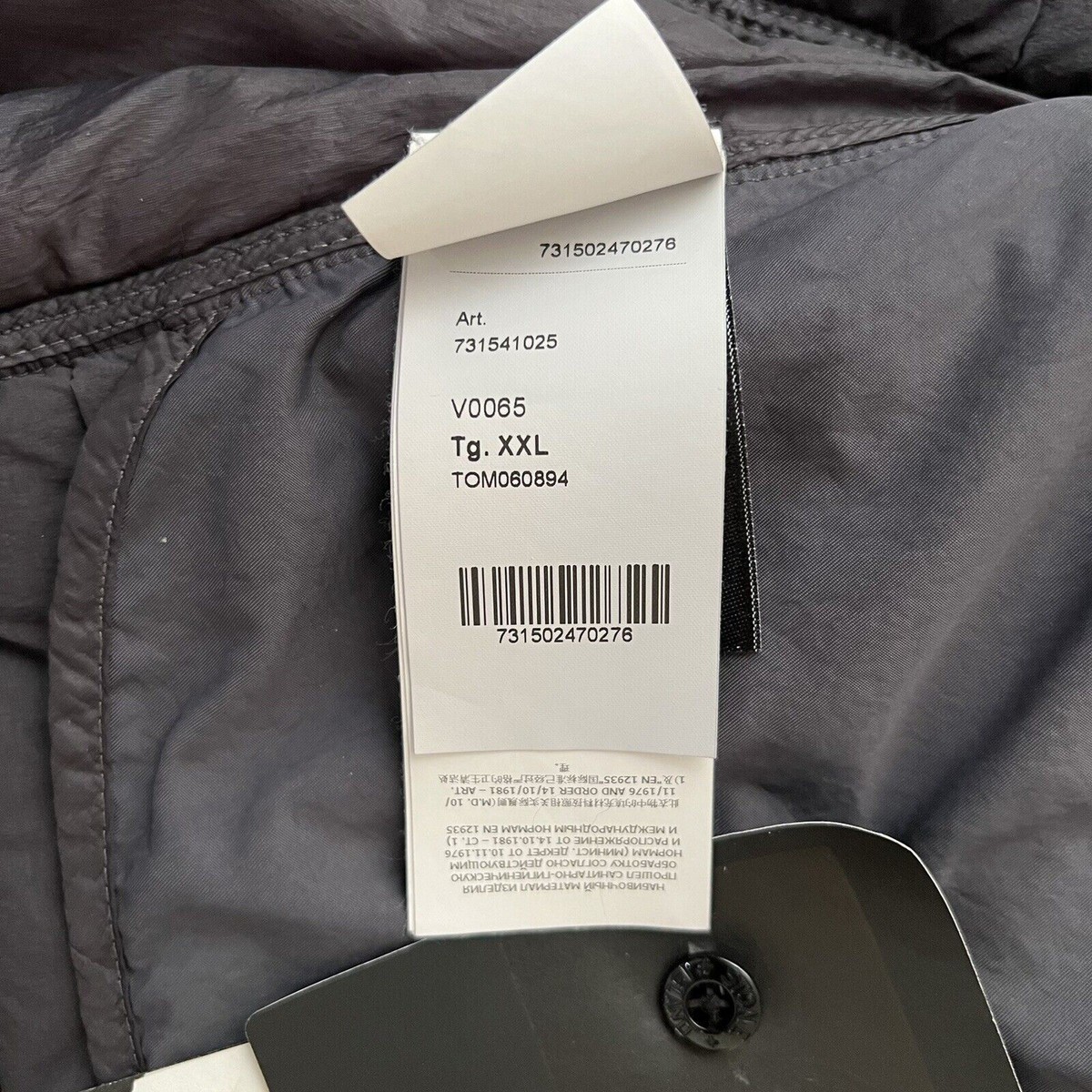 STONE ISLAND Channel Logo Quilted Shell Down Hooded Jacket STONE ISLAND Channel Logo Quilted Shell Down Hooded Jacket