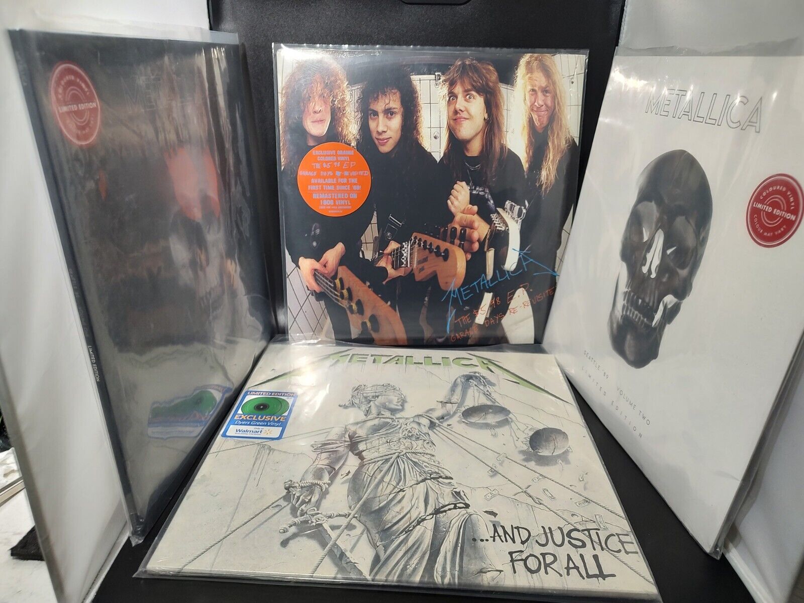 Metallica Color vinyls 7 total LP lot Garage Days Justice (Slayer Black Sabbath)