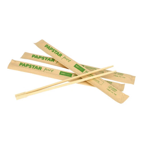 500 Pairs Chopsticks 23cm Individually Wrapped Hasi Disposable Cutlery