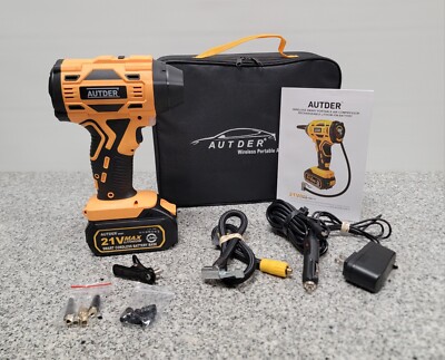 Air Compressors Rental Impact Wrench AUTDER Tyre Inflator Cordless