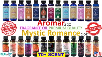 BUY 2, GET 1 FREE AROMAR PREMIUM QUALITY 70+ FRAGRANCE ESSENTIAL OIL 65mL/ 2 oz
