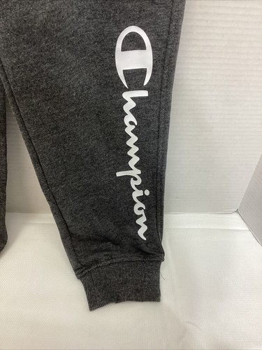 Girl's Granite Heather Gray Champion Sweatpants - NEW 7735CU medium M - Picture 3 of 8