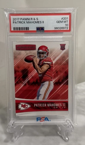 2017 Panini Rookie and Stars PATRICK MAHOMES II #201 Rookie Card RC PSA 10