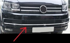 Chromleisten (Stoßstange) für VW T6 Multivan-Caravelle ab 2015-2019 - 3 teilig