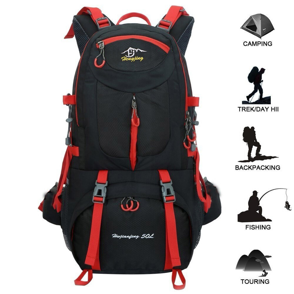 best 50l backpack for hiking MYMM 50L Backpack,Great for Outdoor Sport,Trekking,Camping, Black