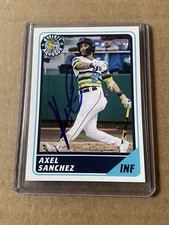 Axel Sanchez Everett Aquasox 2024 Autographed Card Seattle Mariners Signed