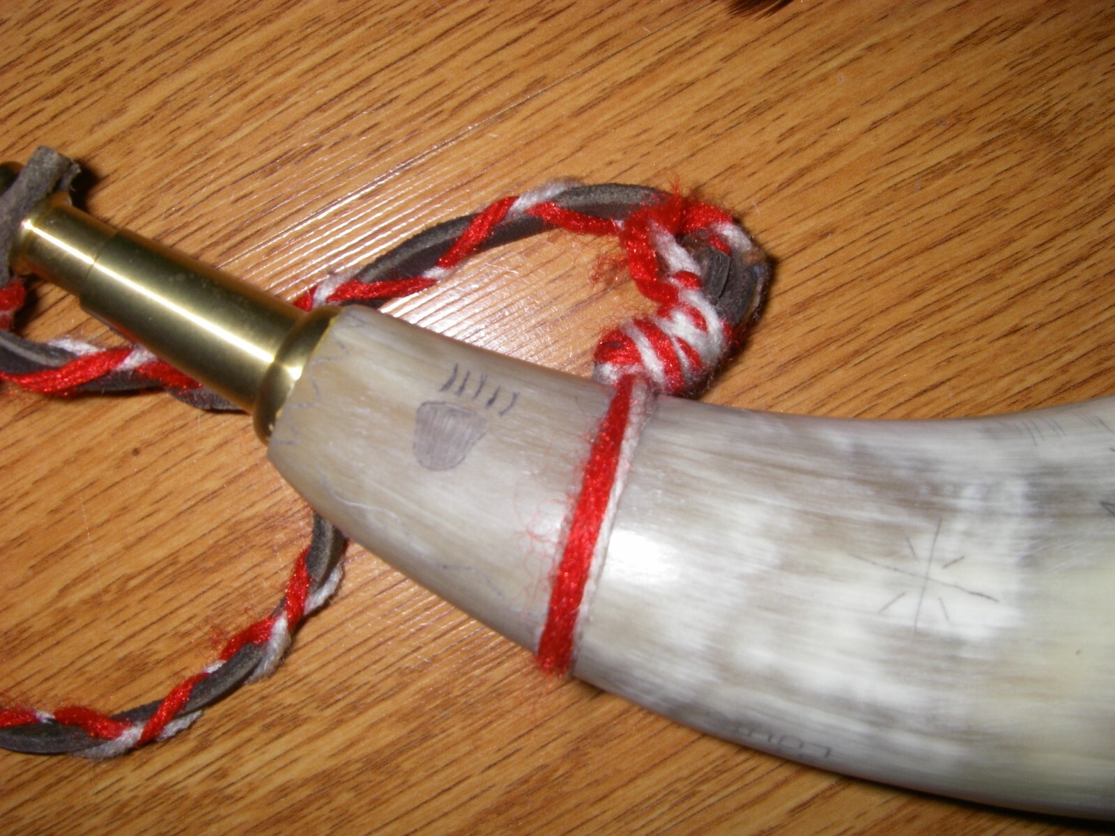 vintage hand scrimshawed lewis and clark powder horn eBay