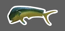 Mahi Mahi Sticker Dolphin Fish Waterproof
