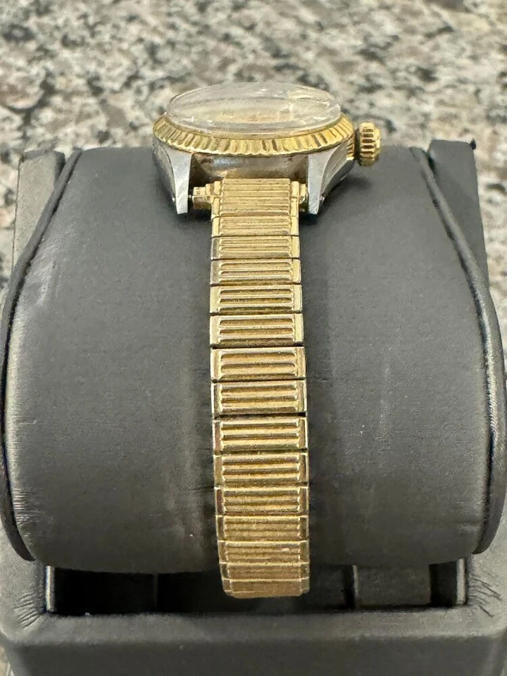 Tudor Princess Oyster 1972 vintage fecha 24 mm esfera automática champán VWG 327505 Foto 4 de 4