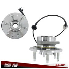 Pair Front Wheel Bearing Hubs For Chevrolet Silverado 1500 2007-2013 6 Stud  4WD