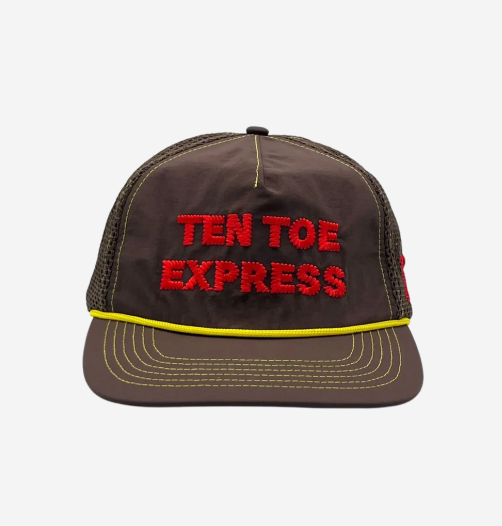 Alex Zono Ten Toe Express Trucker Hat, Brown (100% Authentic