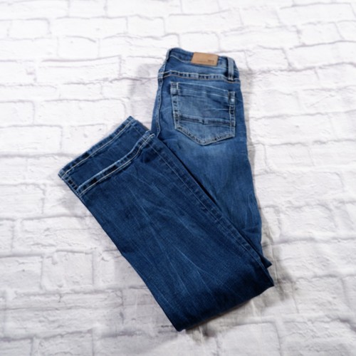 Buckle BKE Stella Slim Fit Low Rise Bootcut Dark Wash Womens Blue Jeans 25 FLAW