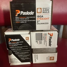 Paslode 18ga Straight Galvanized Brad Finish Nails, 2 Inches, 2000 Count