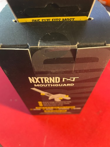 Nxtrnd Two Football Mouth Guard, Football Mouthpiece with Strap Neon Yellow. - Picture 6 of 8