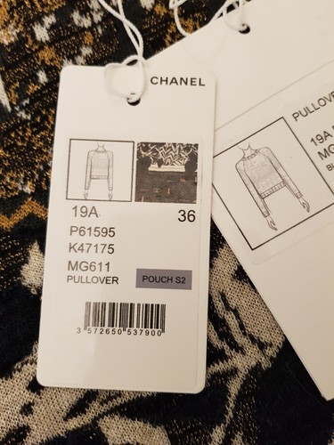NWT CHANEL 19A pre-fall 2019 Egyptian pullover, FR 36, US 4 - Picture 5 of 23