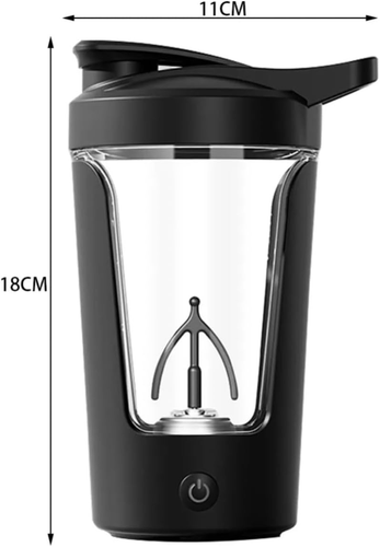 Elettrico Bottiglia Proteine Shaker | 450ML | Ricaricabile USB | Tritan Senza - Foto 9 di 12