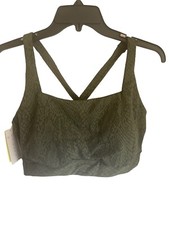 Women's All In Motion Green Olive Medium Support Sports Bra XL
