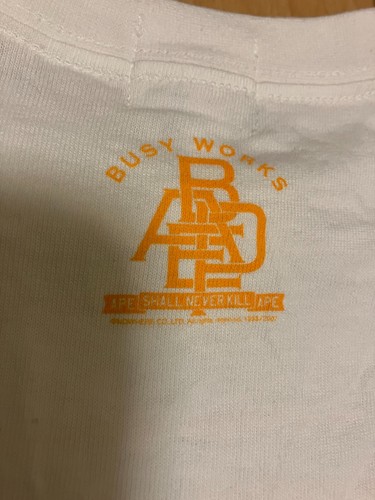 A Bathing Ape Bape Short Sleeve T-Shirt 120 approx. 6T white cotton kids - Picture 12 of 21