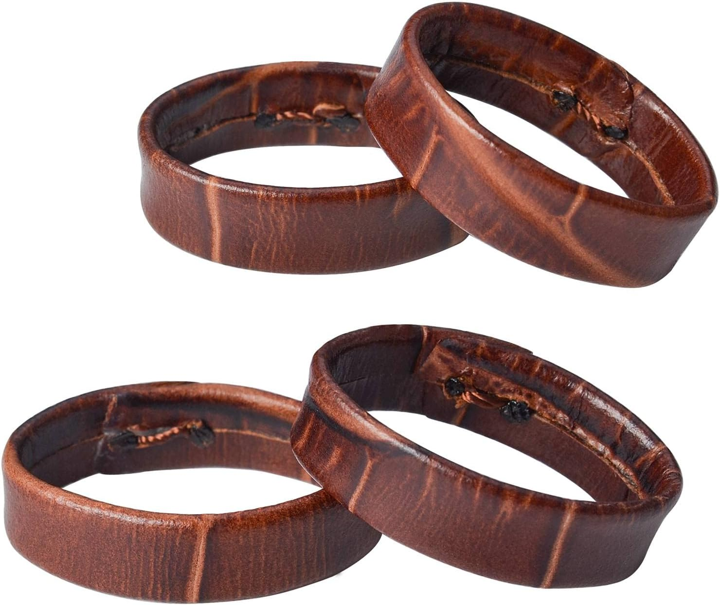 Leather Watch Bands Keeper 4 Pack Replacement Loops with 18/20/22mm