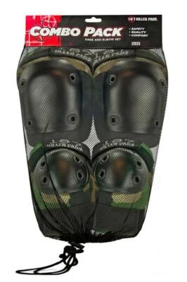 187 Killer Safety Pad Set Ellenbogen Knie Combo Pack Camo