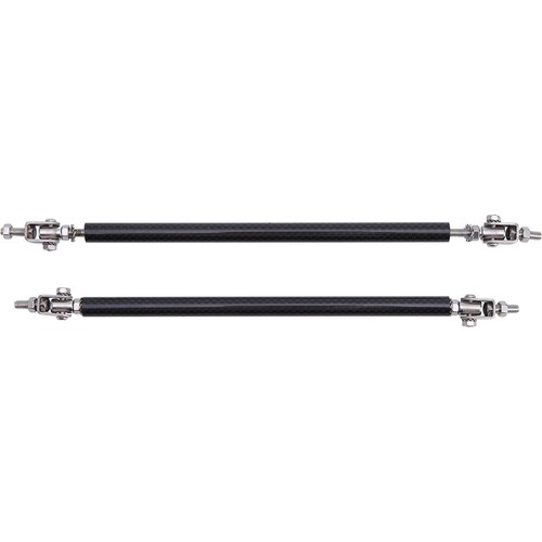 For Nissan Rogue Carbon Fiber Front Bumper Lip Splitter Spoiler Kit + Strut Rods - Foto 13 di 13
