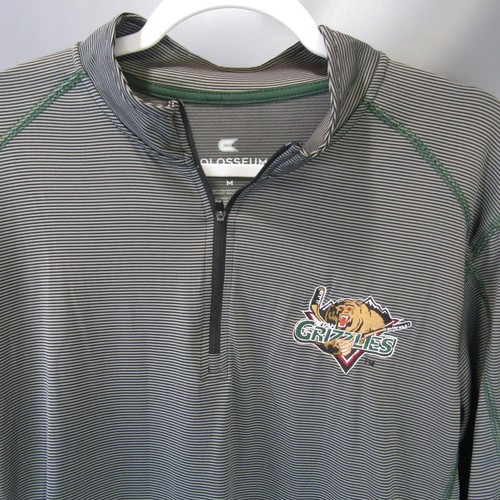 Utah Grizzlies Hockey Team 1/4 Zip Athletic Shirt Men's Size M Colosseum Medium