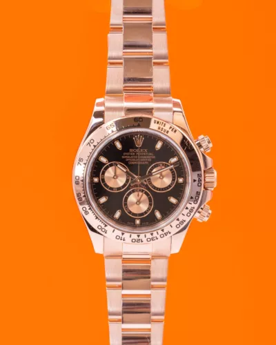 Rolex Cosmograph Daytona 40mm 116505 Rose Gold Black Dial 2015