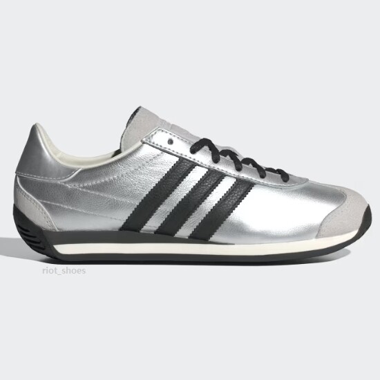 Женские кроссовки Adidas Country OG серебристого/черного цвета - JH6337 Expeditedship