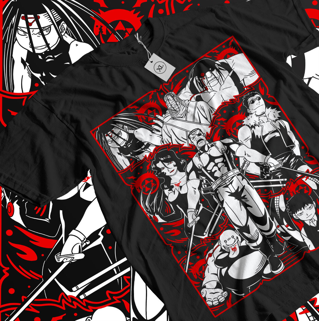 style3 Full Metal Transmutation Circle T-Shirt per Bambini e Ragazzi