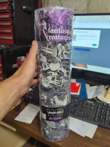 Fantasy Creatures Wicked Duels 76 Figures In Plastic Tube The Outside Package Is - Picture 6 of 8