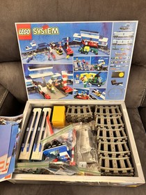 LEGO Lot 4561 Train Railway Express Electric Set 9V Figures Power + Extra Tracks