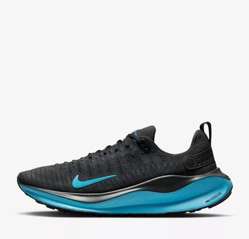 Nike React Infinity Run 4 Running Shoes Anthracite/Black/Blue DR2665-008 Size 10