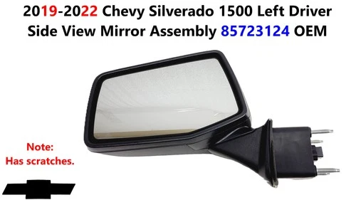 2019-2022 Chevy Silverado 1500 Left Driver Side View Mirror Assembly 85723124