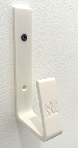 White WWE Championship Belt Wall Mount Brackets – Wall Display Hooks (Set of 2) - Picture 13 of 18