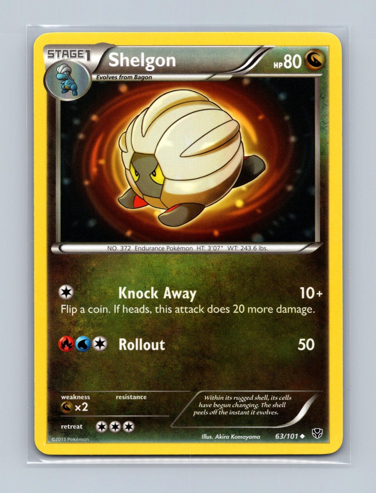 Shelgon 63/101 Uncommon Plasma Blast Pokemon Lightly Played
