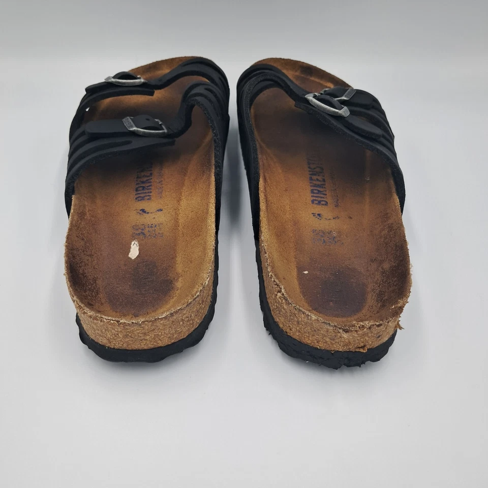 Talla 38EU | 7.5W | 6M - Plantilla Birkenstock Granada Cuero Engrasado Negro Foto 4 de 4