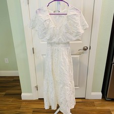Zara White Dot Dress Size Extra Small NWT