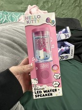 Sanrio Hello Kitty LED Bluetooth Water Speaker FM Radio - New