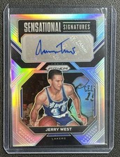JERRY WEST 2022-23 PANINI PRIZM #SS-JR SENSATIONAL AUTO SILVER LAKERS