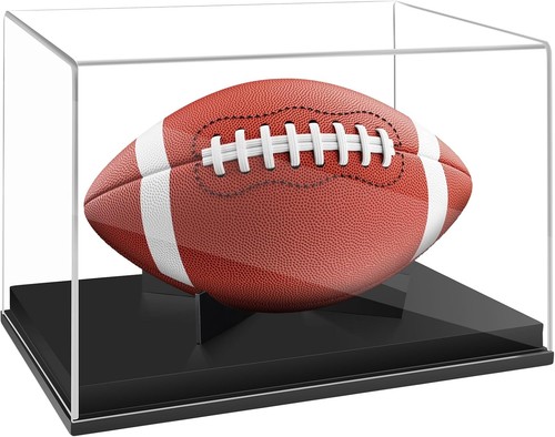 Football Display Case Full Size,Memorabilia Box Cases for Transparent