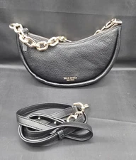 Kate Spade Smile Pebbled Leather Small Crossbody K5514 Black
