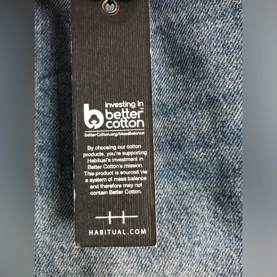 Habitual 纸袋腰带牛仔短裤,女式 8/29 码 - Lagoon 蓝色 — 第 4/4 张图片