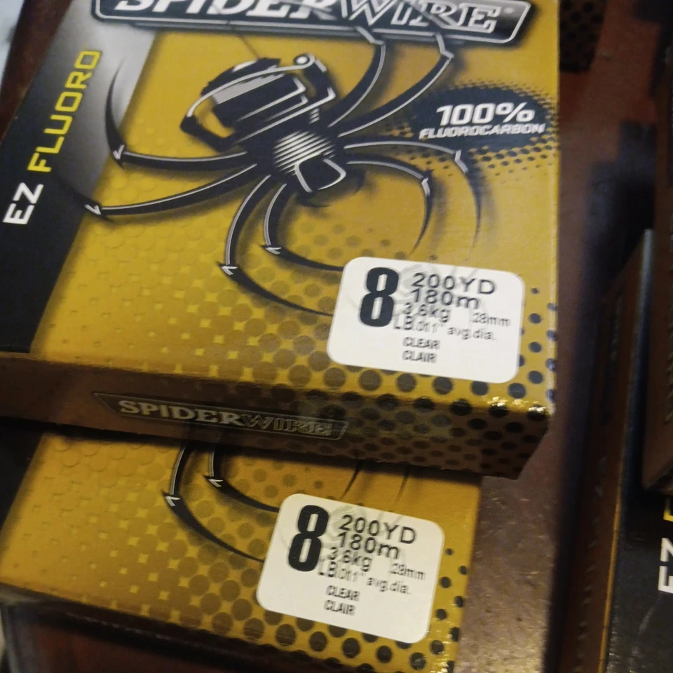 Araña Alambre Monofilamento Fluorocarbono Lote de 9 Surtido Nuevo en Caja Foto 4 de 4