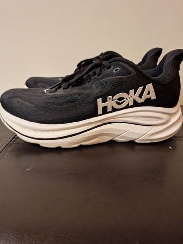 HOKA One One Clifton 10 Women's Running Shoe Size 8.5 Wide Black Sneakers - Picture 4 of 9
